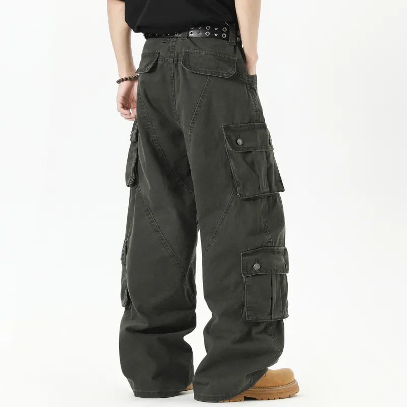 ZWWWZ Jeans Unisex Green-1