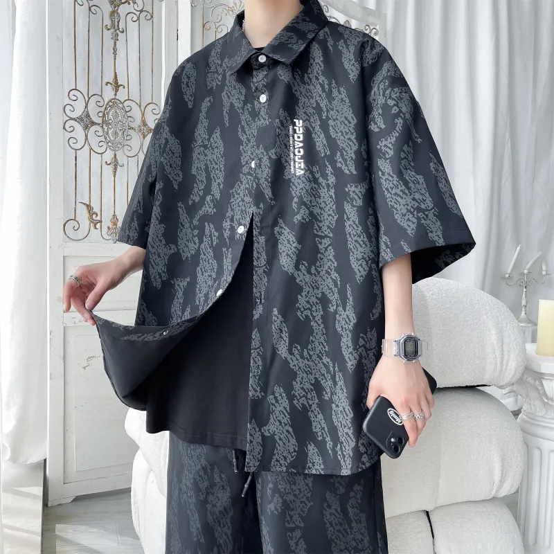 ZWWWZ Shirt Matching Set Unisex-7