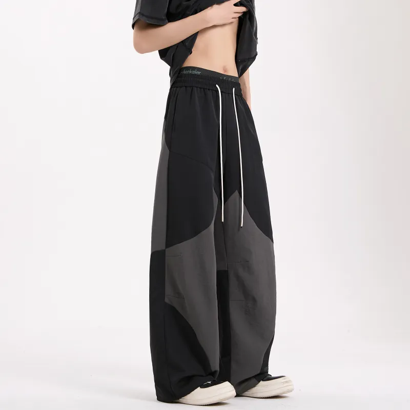 ZWWWZ Casual Pants Unisex Black-5