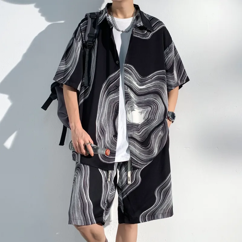 ZWWWZ Shirt Matching Set Unisex-2