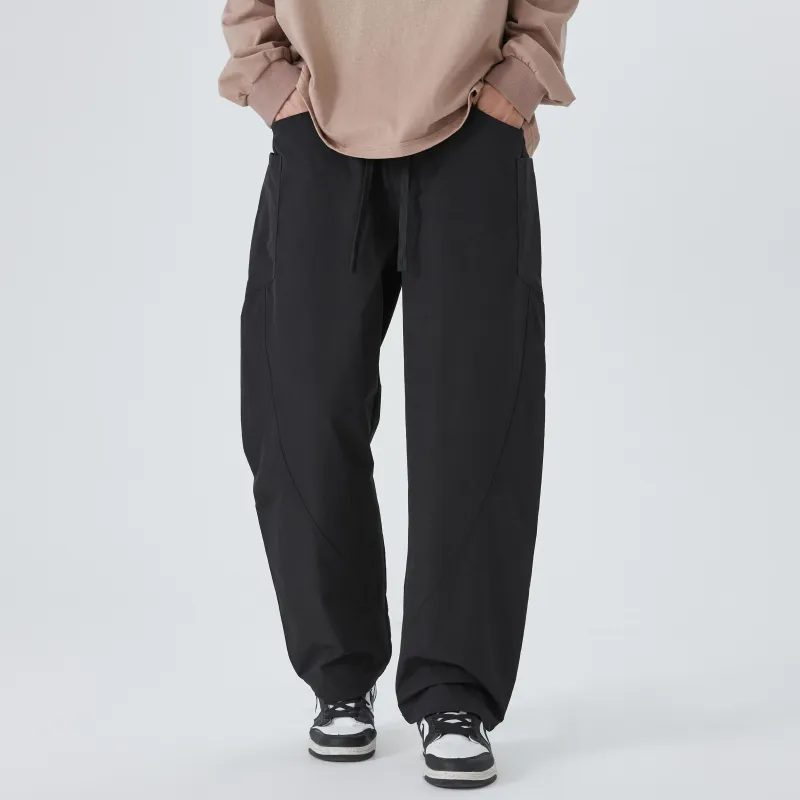 ZWWWZ Casual Pants Unisex Gray Green-10