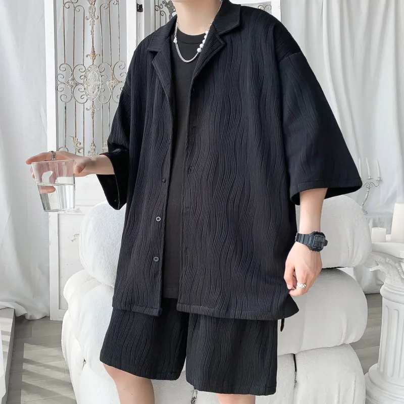ZWWWZ Shirt Matching Set Unisex-16