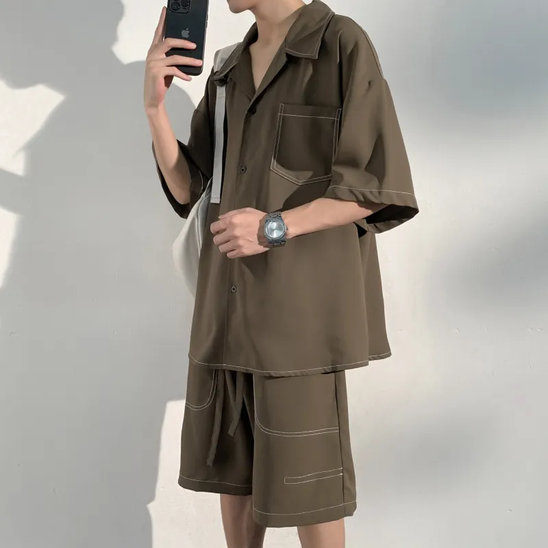 ZWWWZ Shirt Matching Set Unisex-7