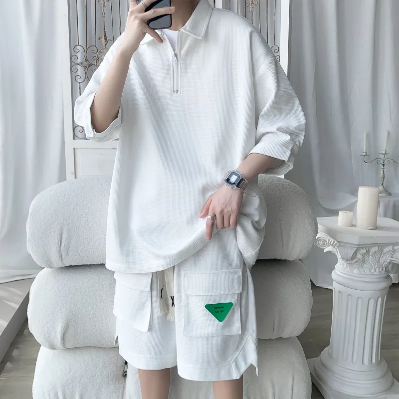 ZWWWZ Shirt Matching Set Unisex-21