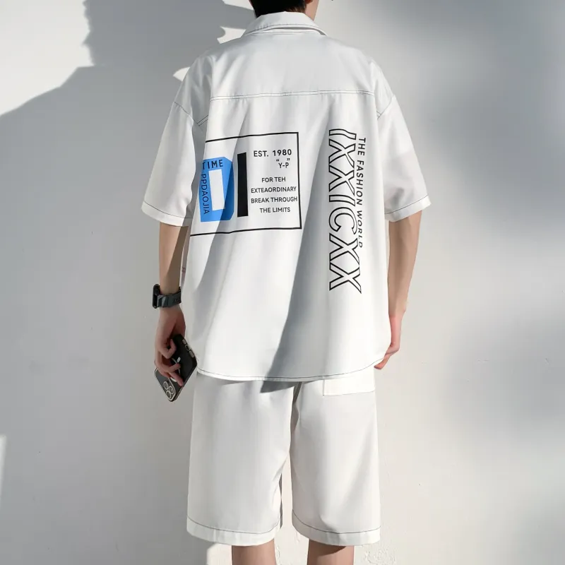 ZWWWZ Shirt Matching Set Unisex-11