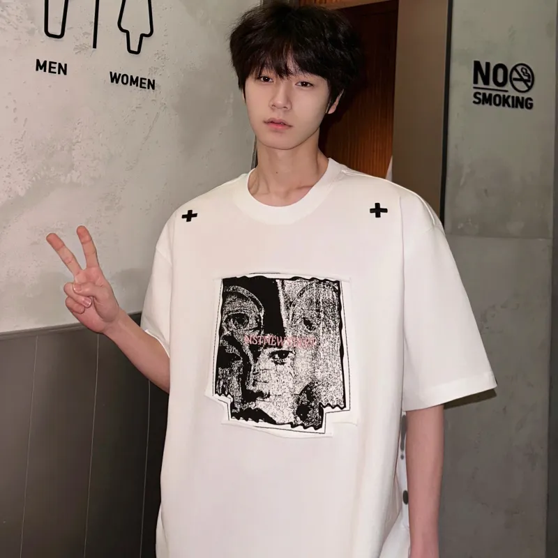 TESTUNG Classic T Shirt Unisex Pure White Color-5