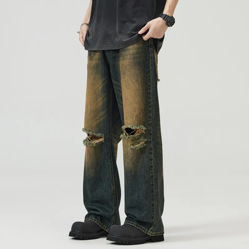 ZWWWZ Jeans Unisex Rusty Blue-4