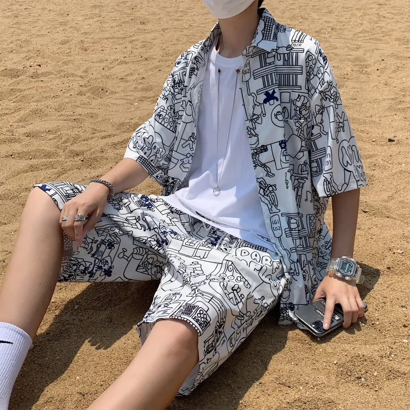 ZWWWZ Shirt Matching Set Unisex-4