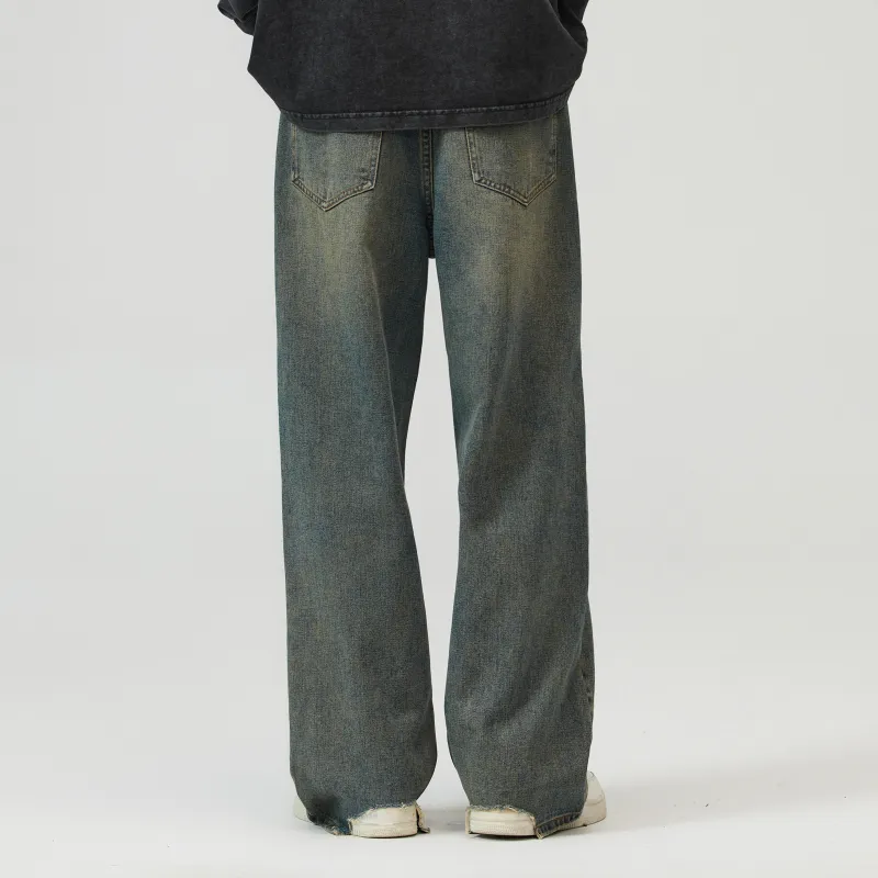 ZWWWZ Jeans Unisex Vintage Blue-7