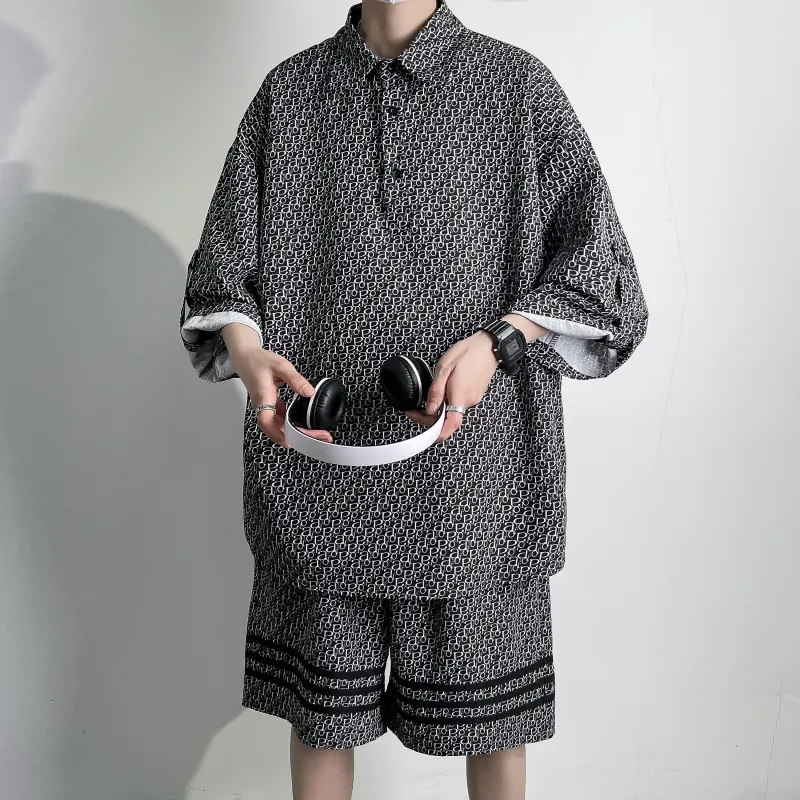 ZWWWZ Shirt Matching Set Unisex-11