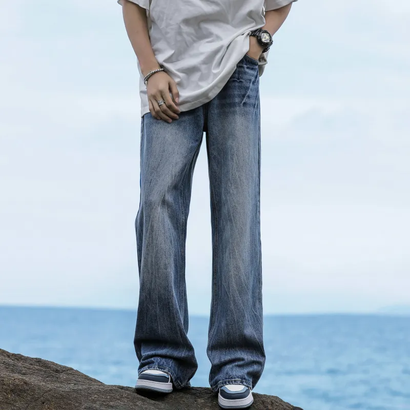 ZWWWZ Jeans Unisex Vintage Blue-2