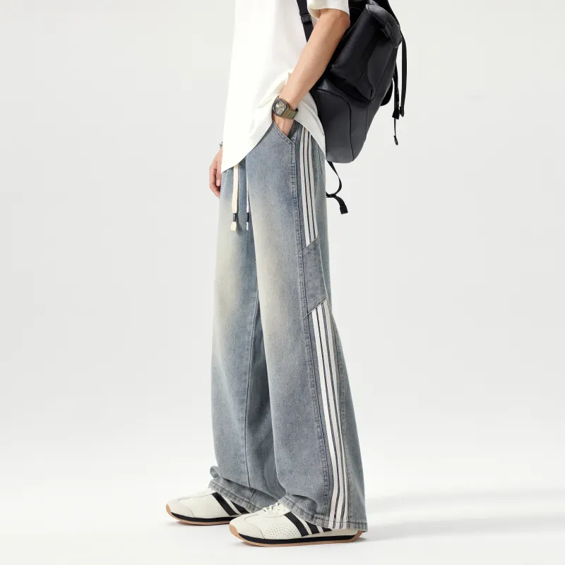 ZWWWZ Jeans Unisex Vintage Blue-4