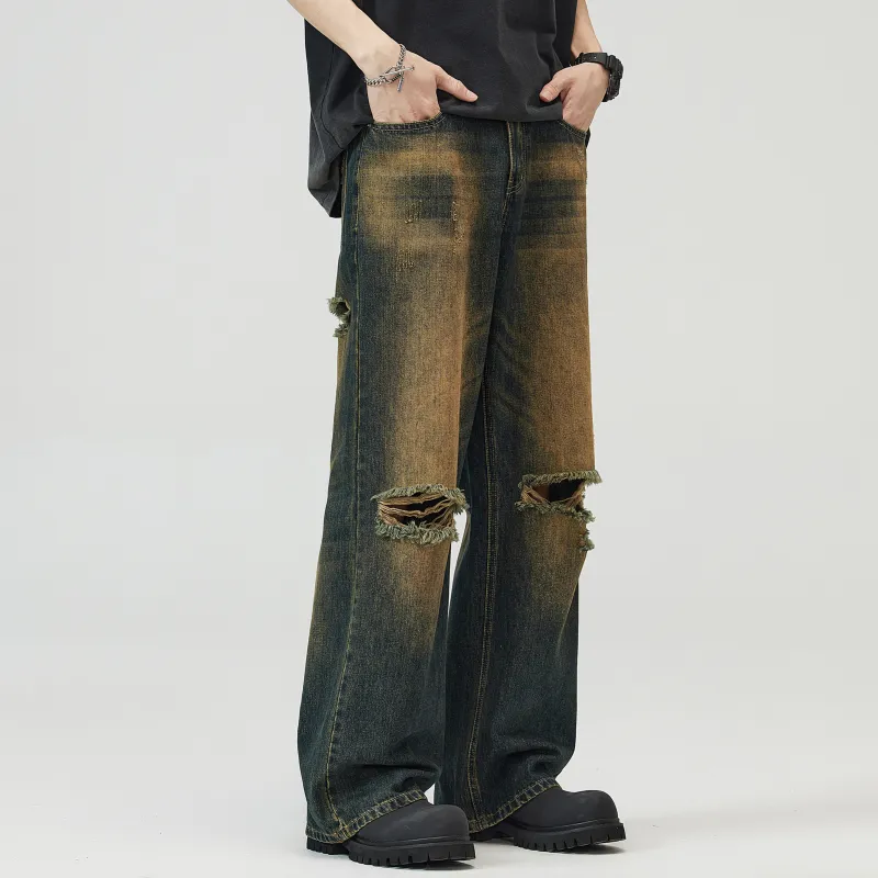 ZWWWZ Jeans Unisex Rusty Blue-3