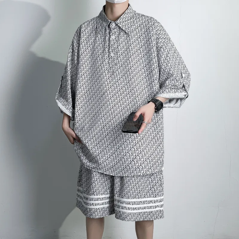 ZWWWZ Shirt Matching Set Unisex-2