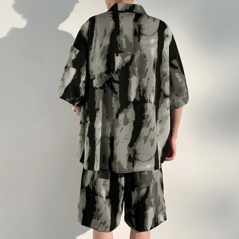 ZWWWZ Shirt Matching Set Unisex One Set Of Suits-5