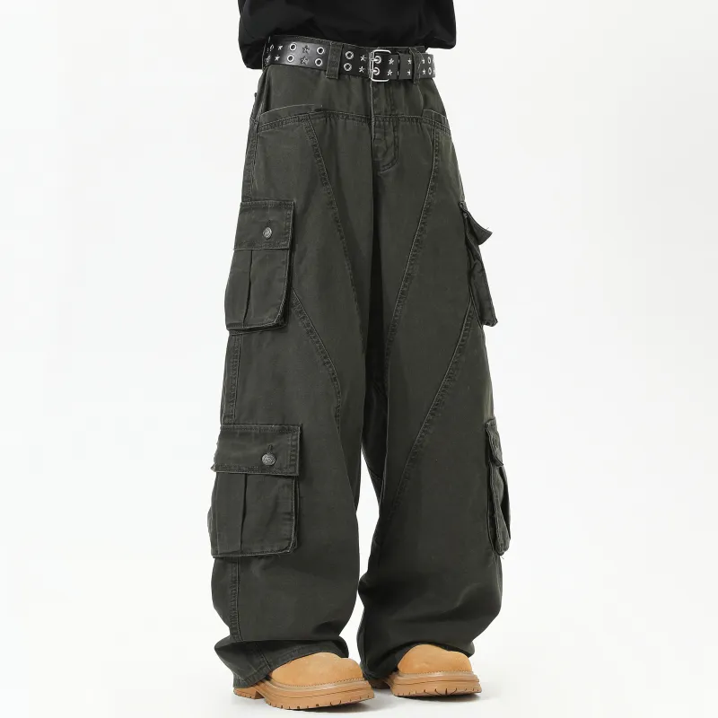 ZWWWZ Jeans Unisex Green-4