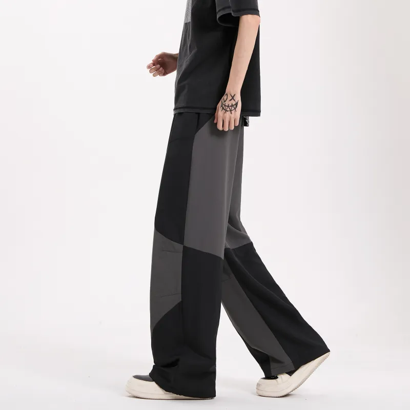 ZWWWZ Casual Pants Unisex Black-4