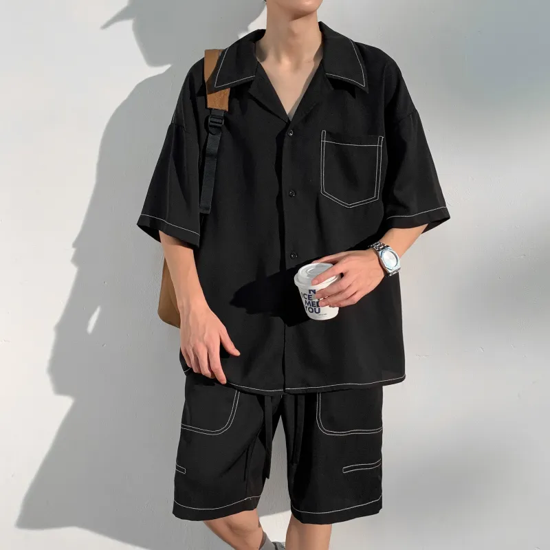 ZWWWZ Shirt Matching Set Unisex-11