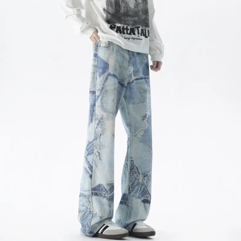 ZWWWZ Jeans Unisex Light Blue-3