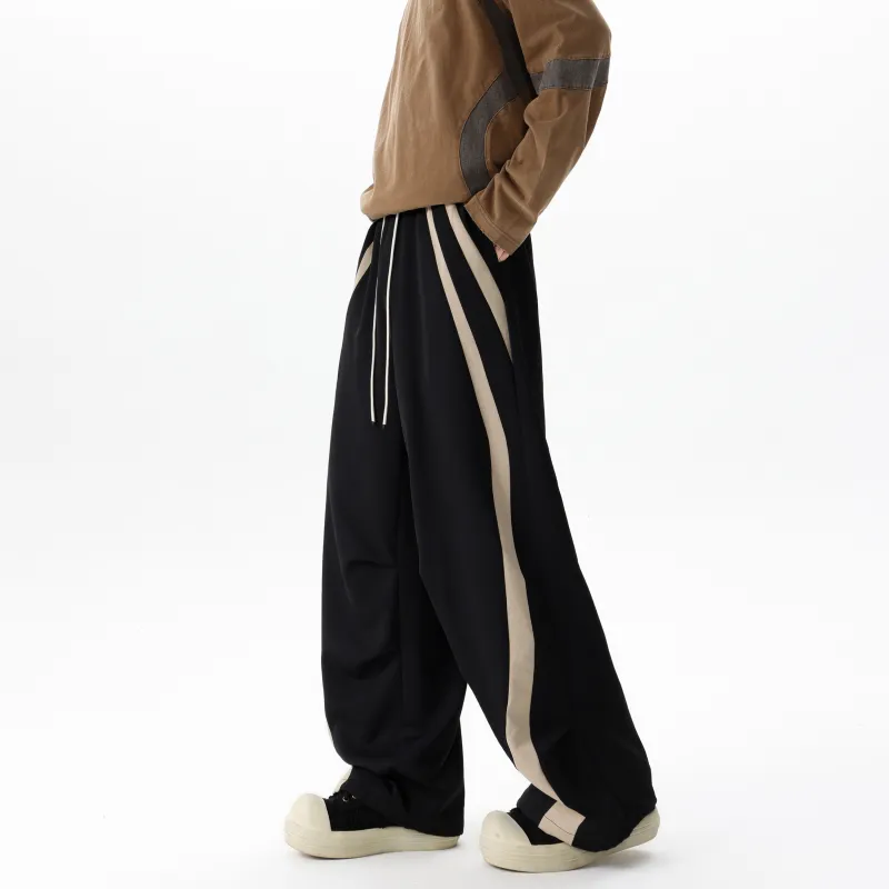 ZWWWZ Casual Pants Unisex Apricot-11