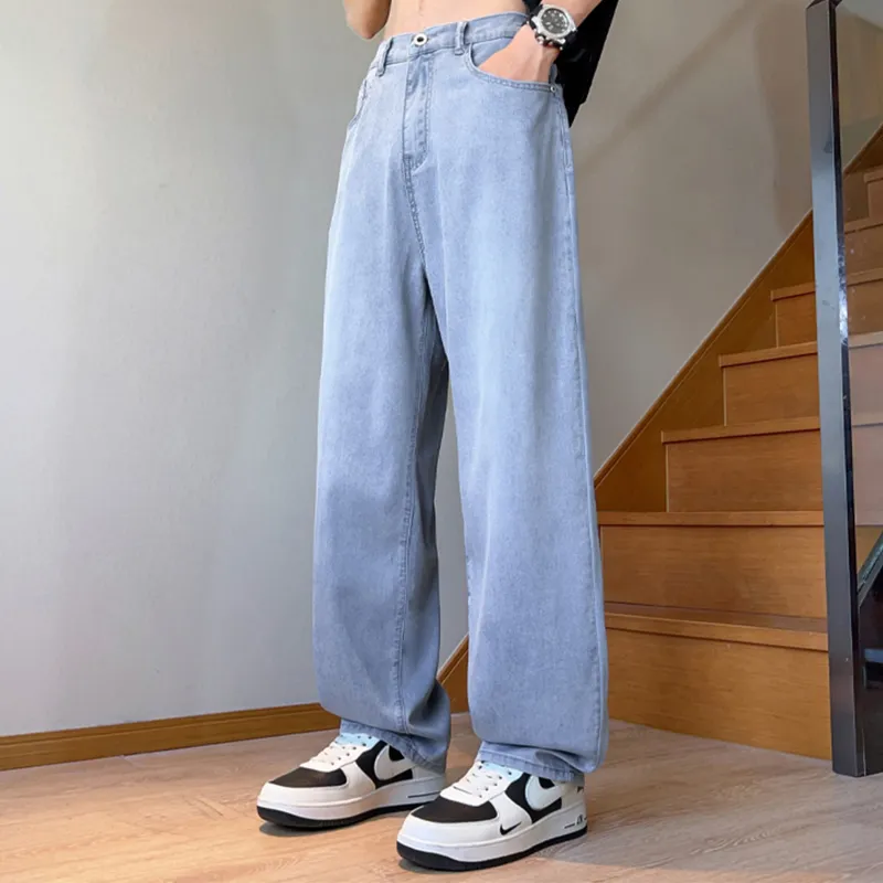 ZWWWZ Jeans Unisex Light Blue-3