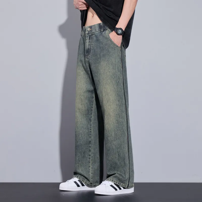 ZWWWZ Jeans Unisex Vintage Blue-3