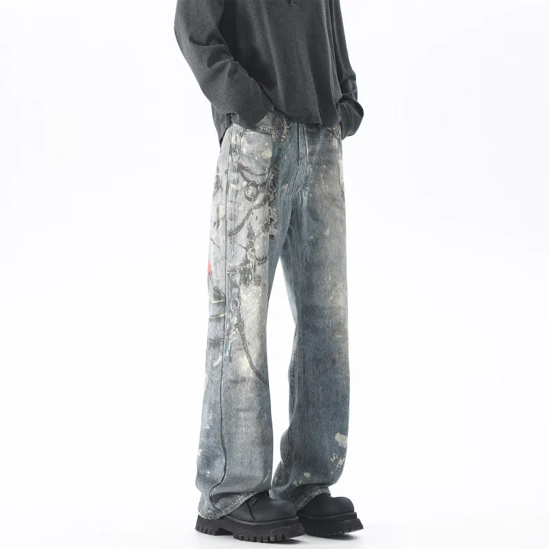 ZWWWZ Jeans Unisex Blue-3