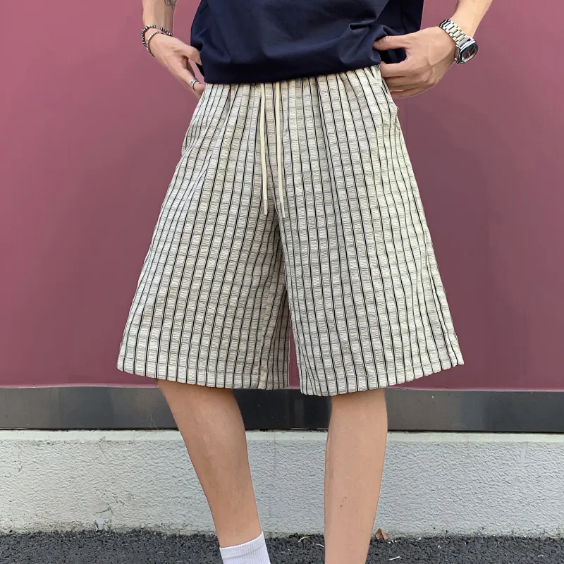 ZWWWZ Casual Shorts Unisex Khaki-1