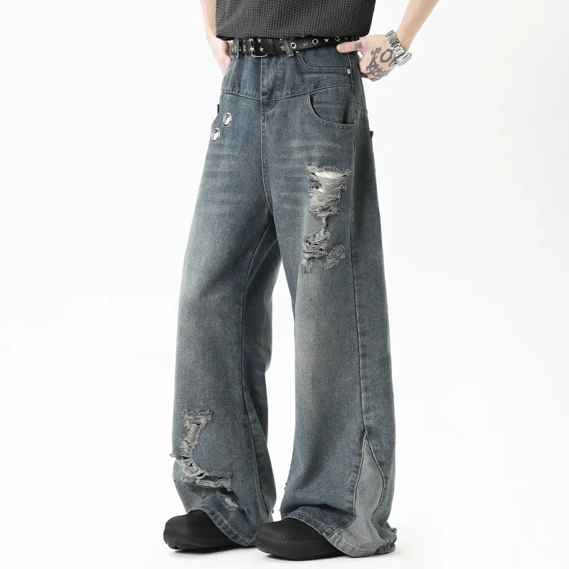 ZWWWZ Jeans Unisex Vintage Blue-2
