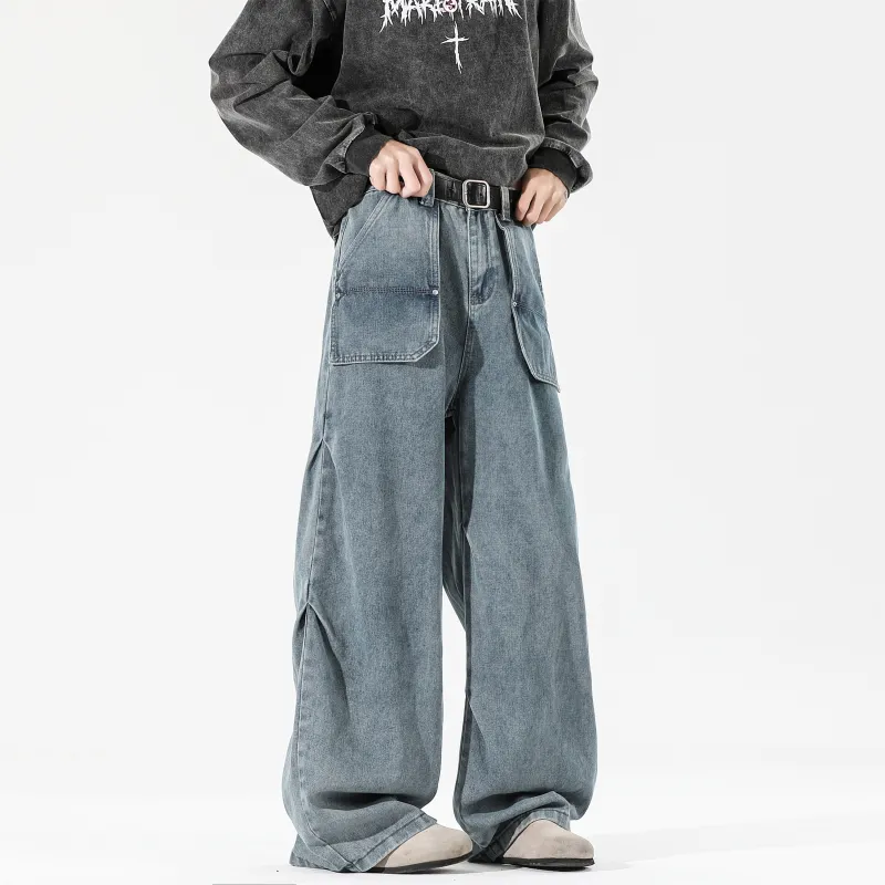 ZWWWZ Jeans Unisex Blue-2