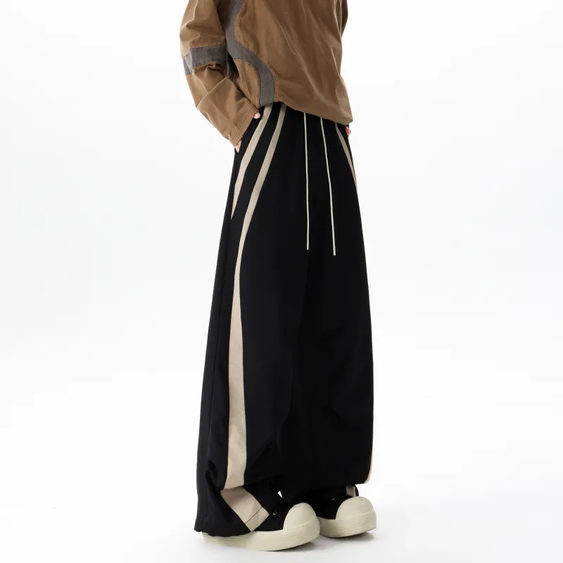 ZWWWZ Casual Pants Unisex Apricot-12