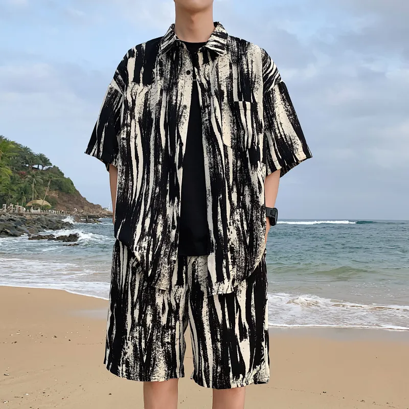 ZWWWZ Shirt Matching Set Unisex-3