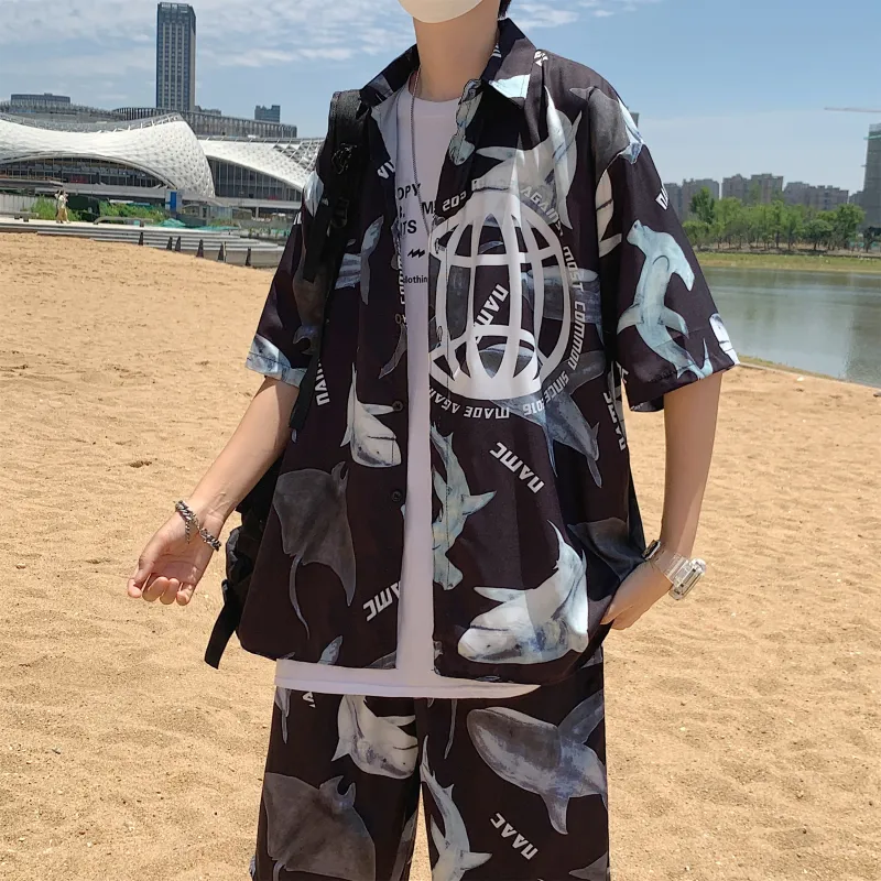 ZWWWZ Shirt Matching Set Unisex-11