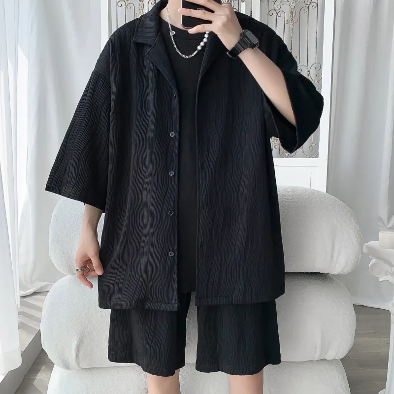 ZWWWZ Shirt Matching Set Unisex-14