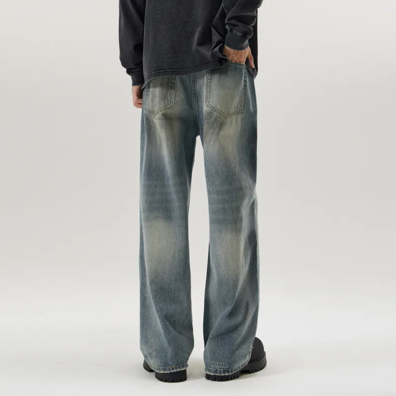 ZWWWZ Jeans Unisex Vintage Blue-6