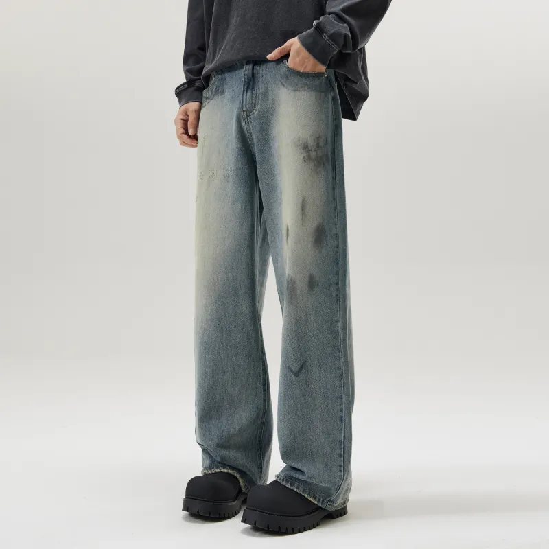 ZWWWZ Jeans Unisex Vintage Blue-4