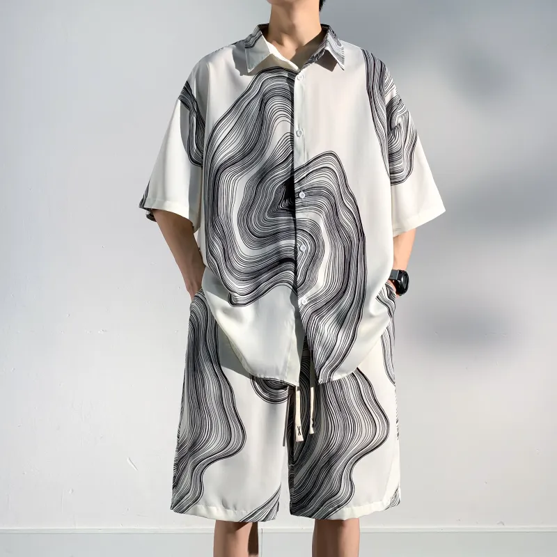 ZWWWZ Shirt Matching Set Unisex-11