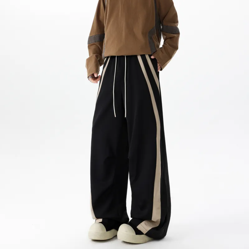 ZWWWZ Casual Pants Unisex Apricot-10