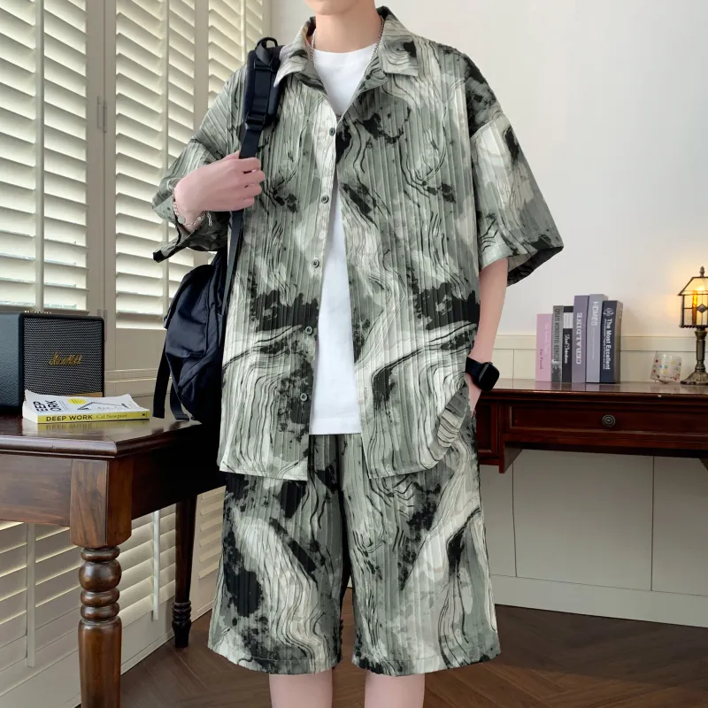 ZWWWZ Shirt Matching Set Unisex-4