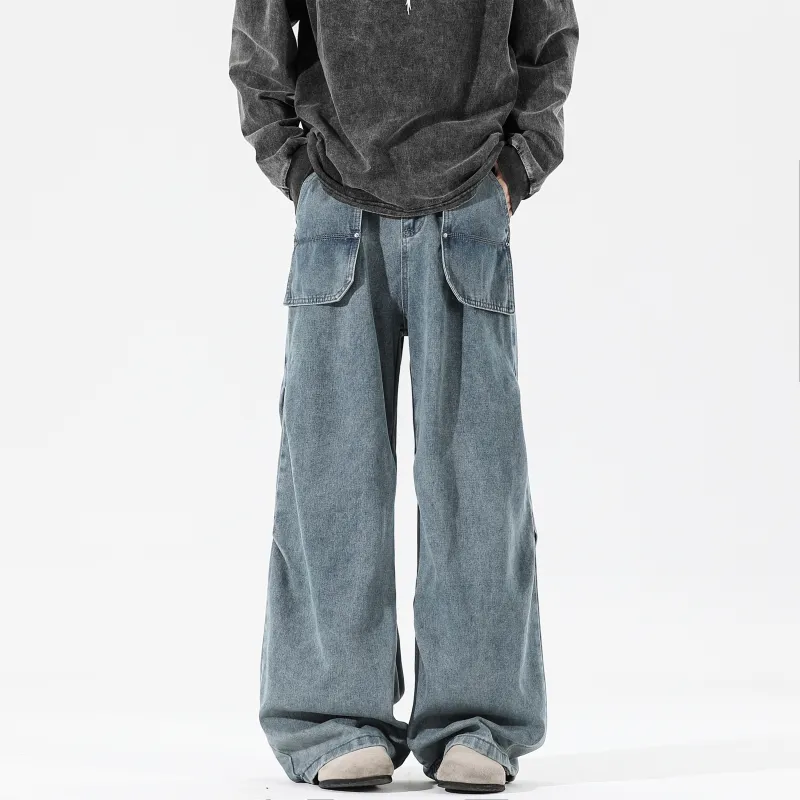 ZWWWZ Jeans Unisex Blue-1