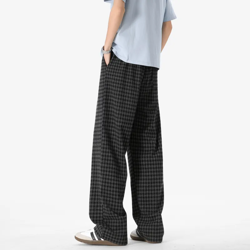ZWWWZ Casual Pants Unisex Black-4