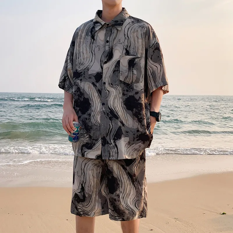 ZWWWZ Shirt Matching Set Unisex-4