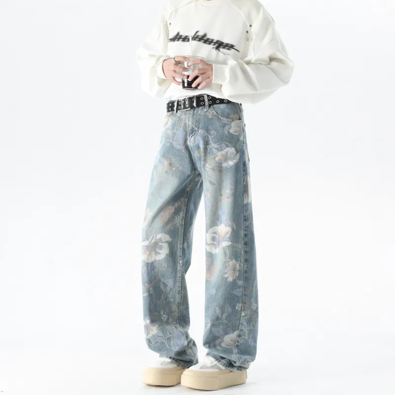 ZWWWZ Jeans Unisex Light Blue-2