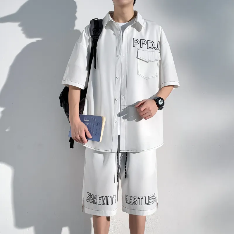 ZWWWZ Shirt Matching Set Unisex-8