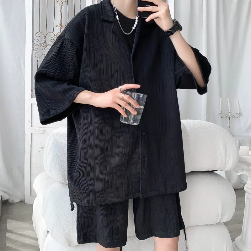 ZWWWZ Shirt Matching Set Unisex-17
