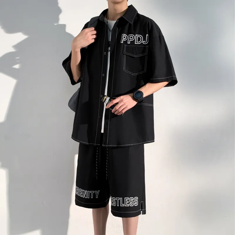 ZWWWZ Shirt Matching Set Unisex-2