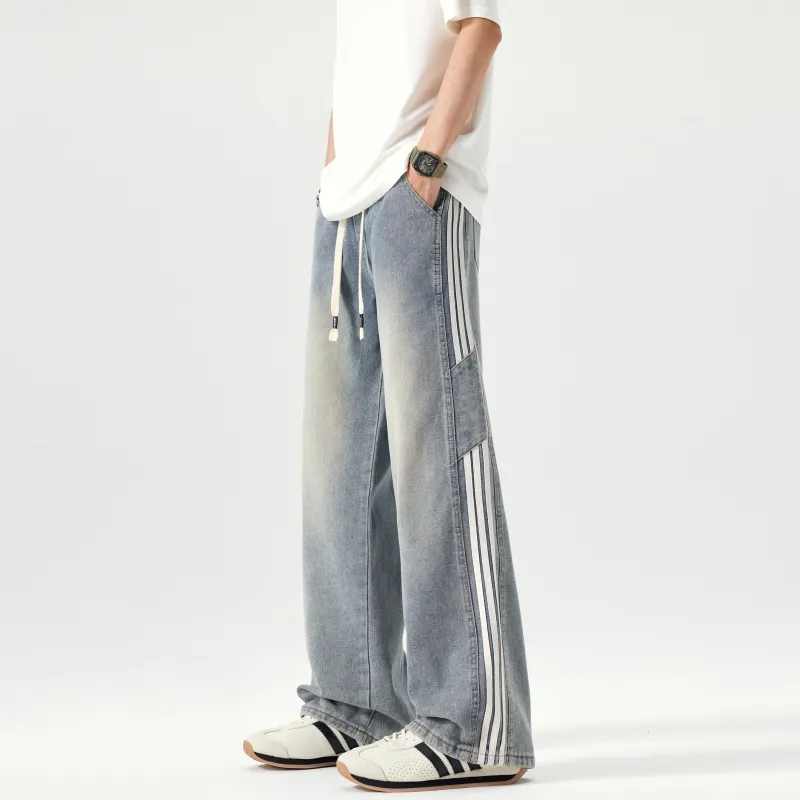 ZWWWZ Jeans Unisex Vintage Blue-2