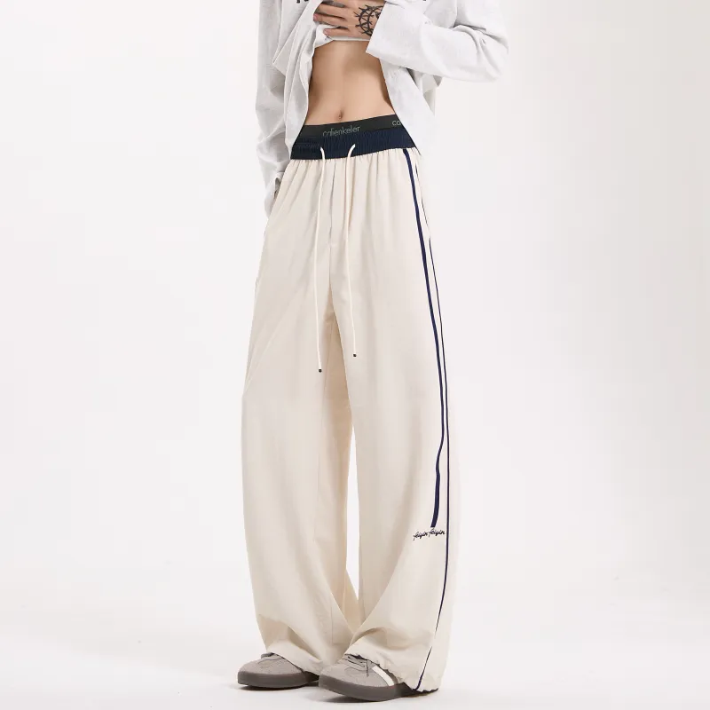 ZWWWZ Casual Pants Unisex Black-11
