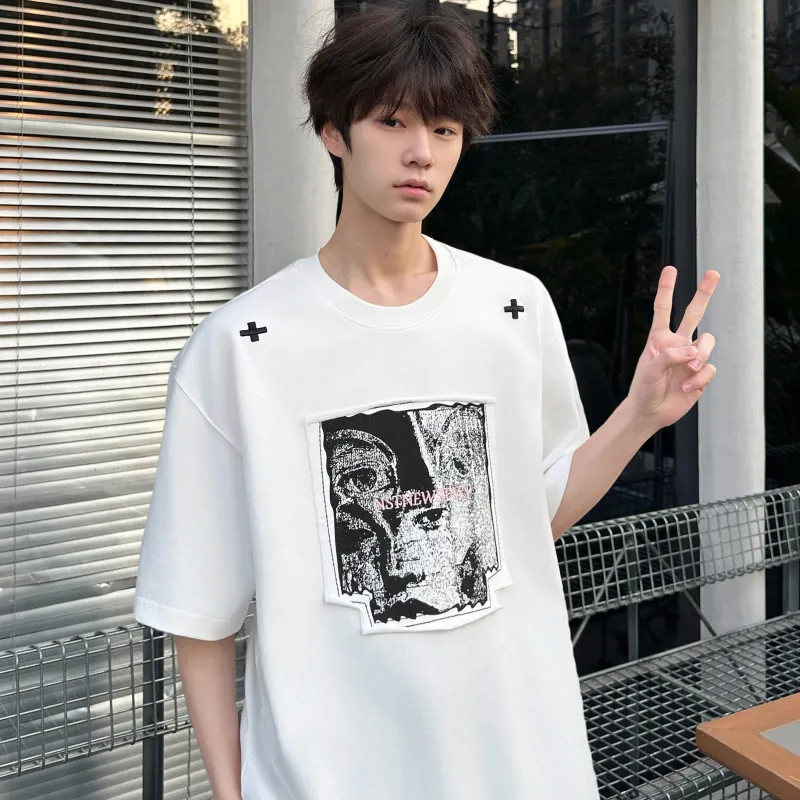 TESTUNG Classic T Shirt Unisex Pure White Color-1