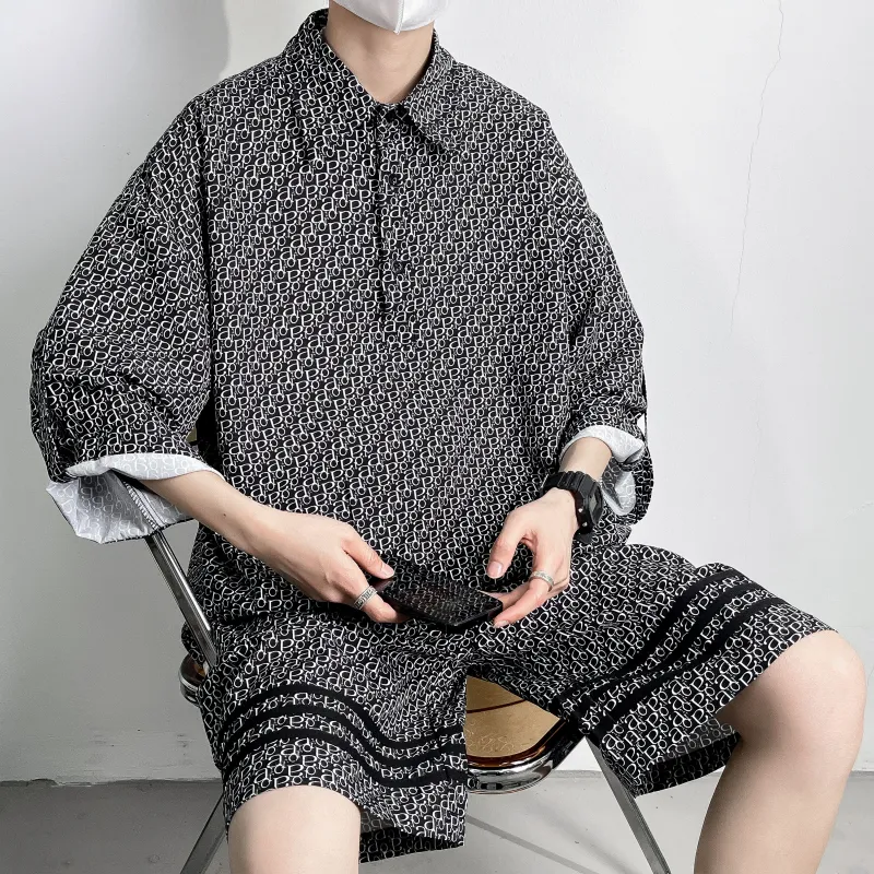 ZWWWZ Shirt Matching Set Unisex-14